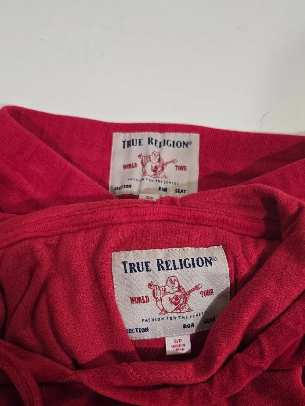 True Religion plush velour